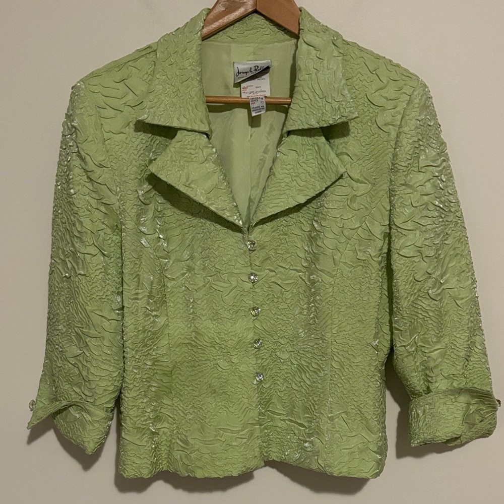 Joseph Ribkoff Green Textured Women's Dressy Jacket
